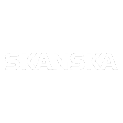 green background featuring the word Skanska on it