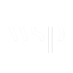 green background with the word wsp written in white